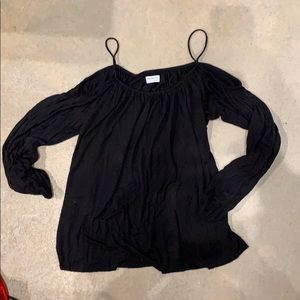 Black Anthropologie off the shoulder top